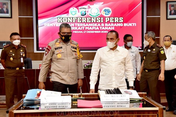 Edy Rahmayadi Apresiasi Kecepatan Tim Penyidik Tangkap 4 Mafia Tanah