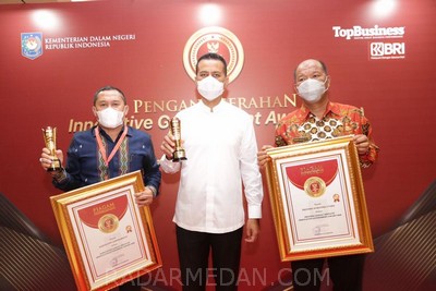 Pemprov Sumut Dapat Penghargaan Innovative Government dari Kemendagri