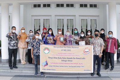 Terima Bantuan 308 Buku, Ketua TP PKK Sumut akan Perbanyak Pojok Baca di Sumut