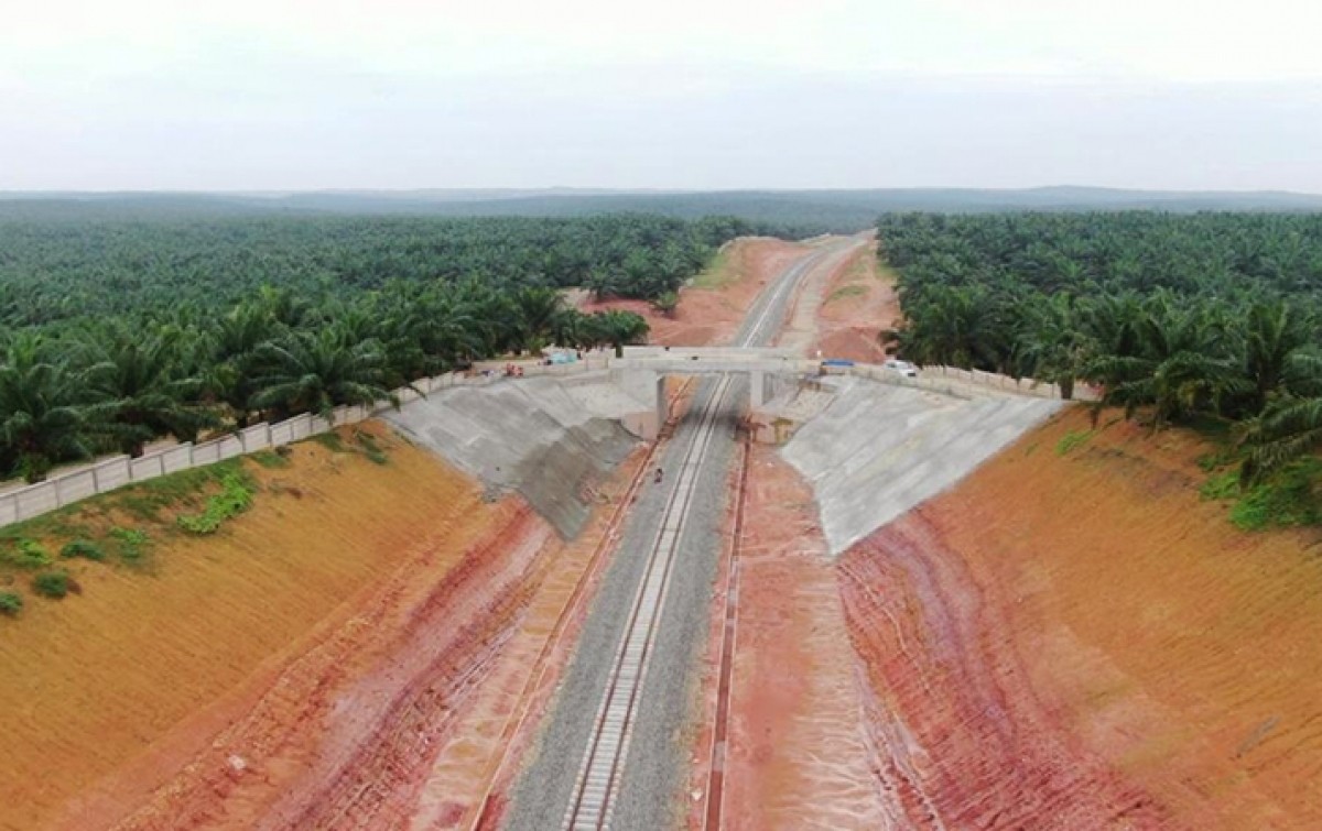 Pembangunan Jalur Ka Rantau Prapat Kota Pinang Berjalan 90 Persen