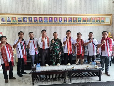 Jaga Kondusivitas Kota Medan, Kodim 0201/BS Jalin Kemitraan dengan Horas Bangso Batak