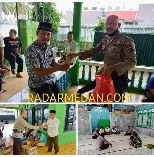 Pasca Pelantikan, Kapolsek Percut Seituan Adakan Kunjungan Jumat Barokah