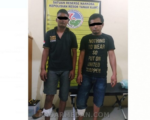 Dua Pelaku Tindak Pidana Narkotika Diberi Timah Panas di Karo