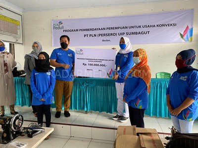 Berdayakan Perempuan, PLN Bantu Pelatihan Menjahit dan Membatik di Polonia