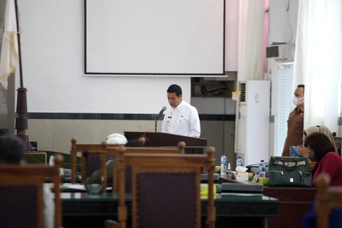 Wali Kota Pematangsiantar Hadiri Rapat Paripurna Bahas Rancangan KUA-PPAS P-APBD 2021