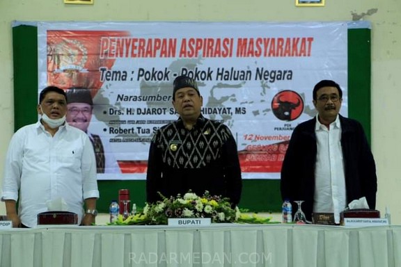 Bupati Dairi Sambut Kunker Anggota DPR RI Djarot Saiful Hidayat Ke Kabupaten Dairi
