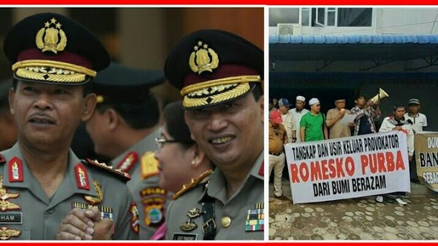 Polri Resmi Buru Provokator Demo Penolak Pembangunan Gereja Katolik di Karimun