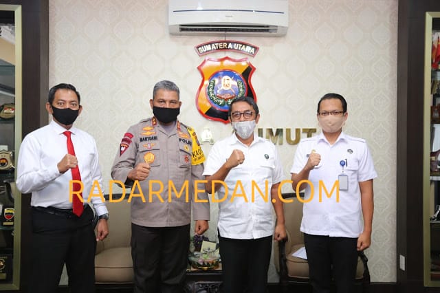 Kapolda Sumut Terima Kunjungan Badan Narkotika Nasional Provinsi