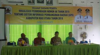 Pemkab Nias Utara Sosialisasikan Permendagri Nomor 98 Tahun 2018