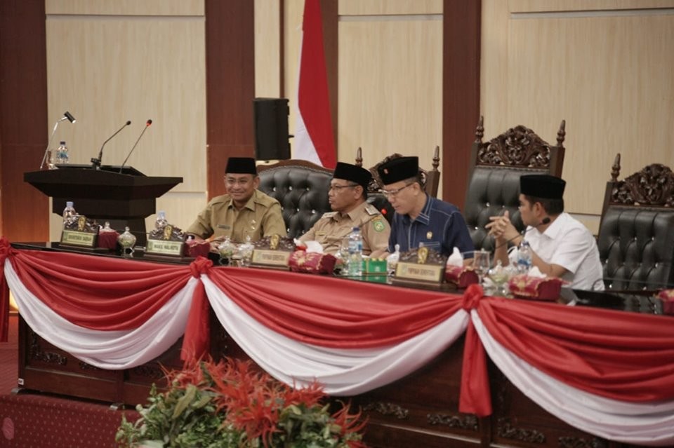 Rapat Paripurna Penetapan Pimpinan Defenitif DPRD Kota Medan 2019 - 2024