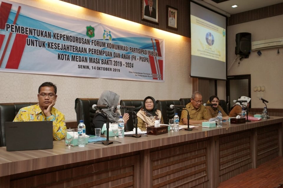 Pemberdayaan Perempuan dan Anak, Pemko Kukuhkan Pengurus FK-PUSPA Kota Medan 2019 - 2024 
