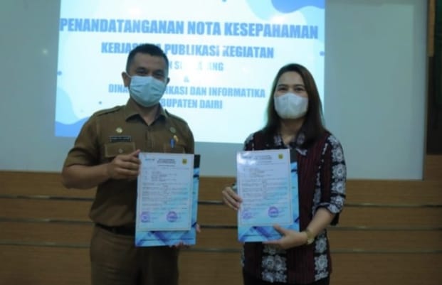 KPPN Sidikalang Tandatangani Nota Kesepahaman dengan Diskominfo Dairi