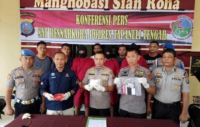 Polres Tapteng Gagalkan Peredaran 300 Gram Sabu