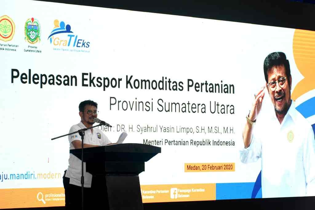 Lepas Komoditas Ekspor Rp 79,6 Miliar, Mentan Bangga Ekspor Komoditas Pertanian Sumut Meningkat