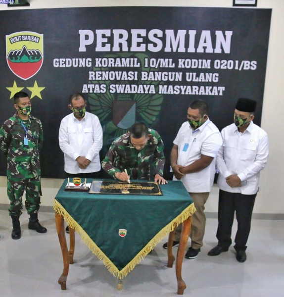 Pangdam I/BB Mayjen TNI MS Fadhilah Resmikan Kantor Koramil 10/Medan Labuhan (ML
