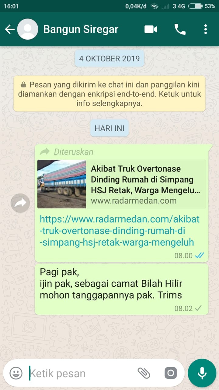 Takut Dikonfirmasi, Camat Bilah Hilir Blokir WhatsApp Wartawan