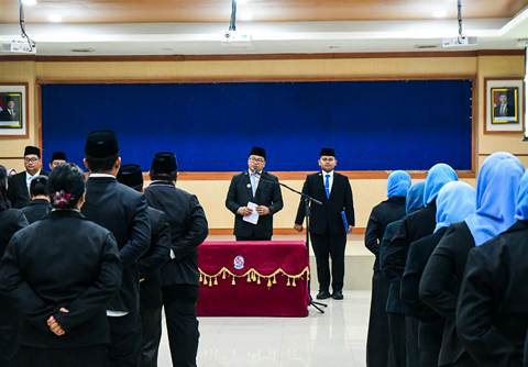 Bupati Deli Serdang Lantik Puluhan Kepsek dan Pejabat Baru, ini Daftarnya