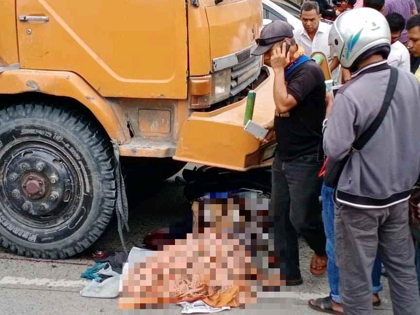 Wanita Pengendara Sepeda Motor Terseret 15 Meter, Korban Meninggal Ditempat