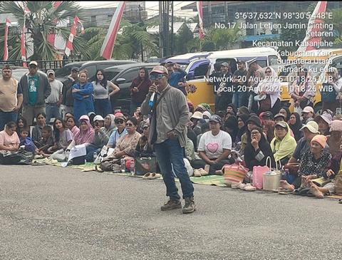 Warga Desa Semangat Gunung Gelar Aksi Damai, Desak Percepatan Perbaikan Jalan