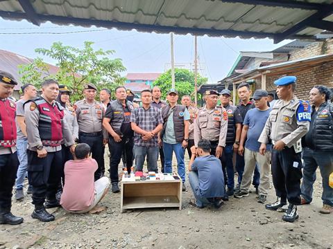 Dua Pria Diamankan dalam OSN, Polres Labuhanbatu Buru Sosok M