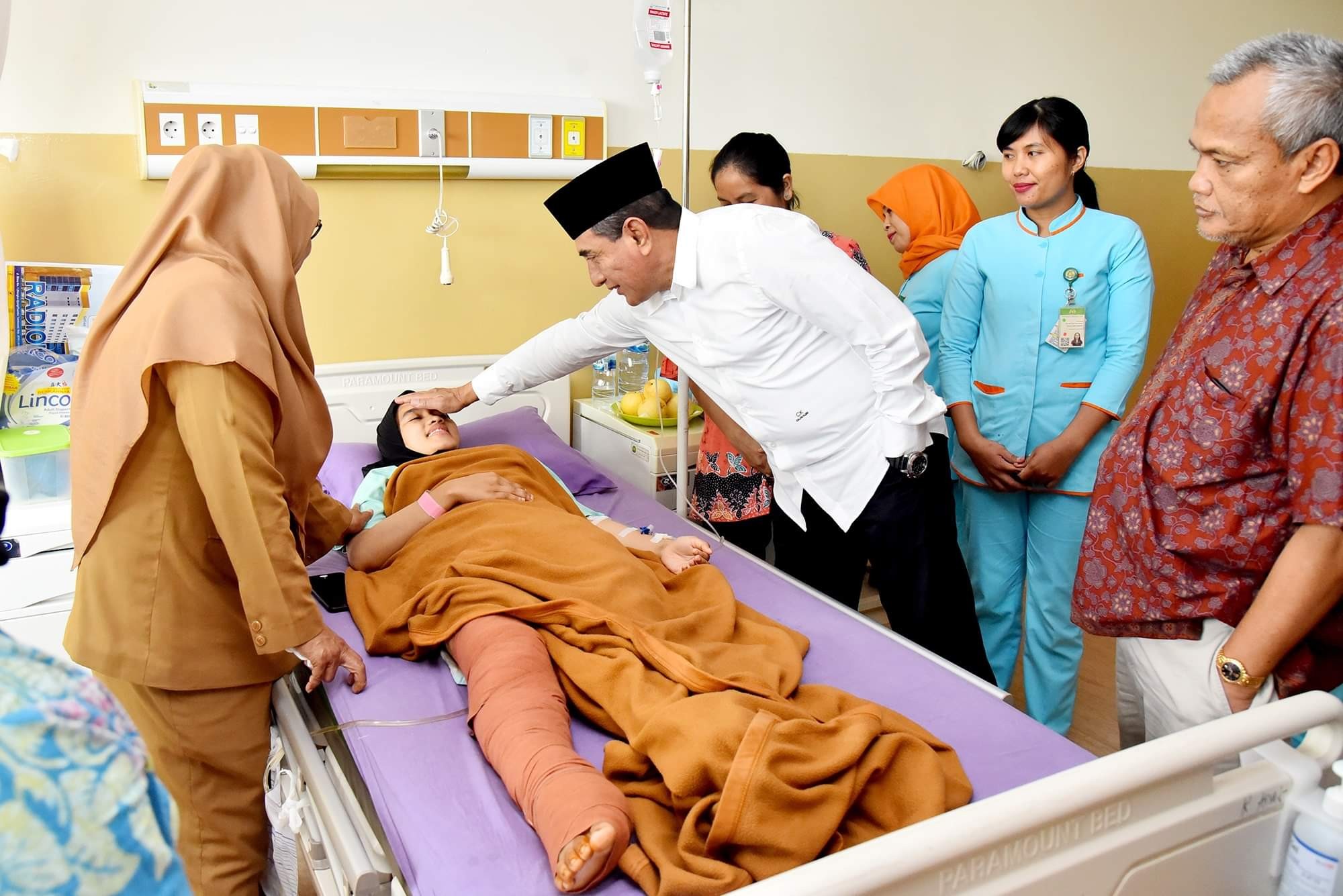 Gubernur Sumut Jenguk Atlet Korban Kecelakaan Lalulintas