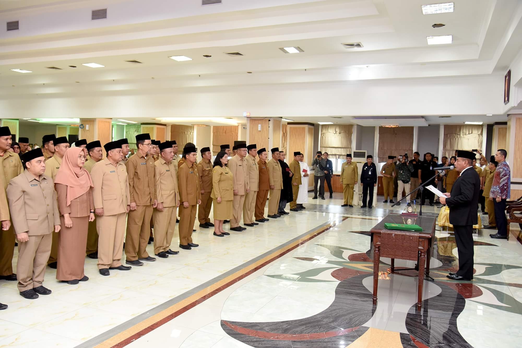 Ini 2 Pejabat Eselon II dan 85 Pejabat Eselon III Yang Dilantik Gubernur Sumut