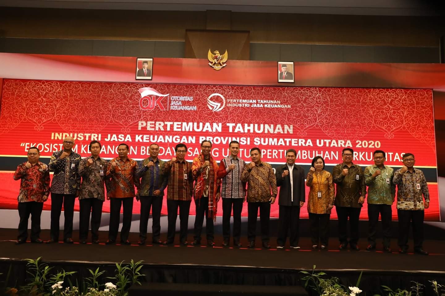 Harapkan Majukan Ekonomi Sumut, Wagub Hadiri Pertemuan Tahunan Industri Jasa Keuangan