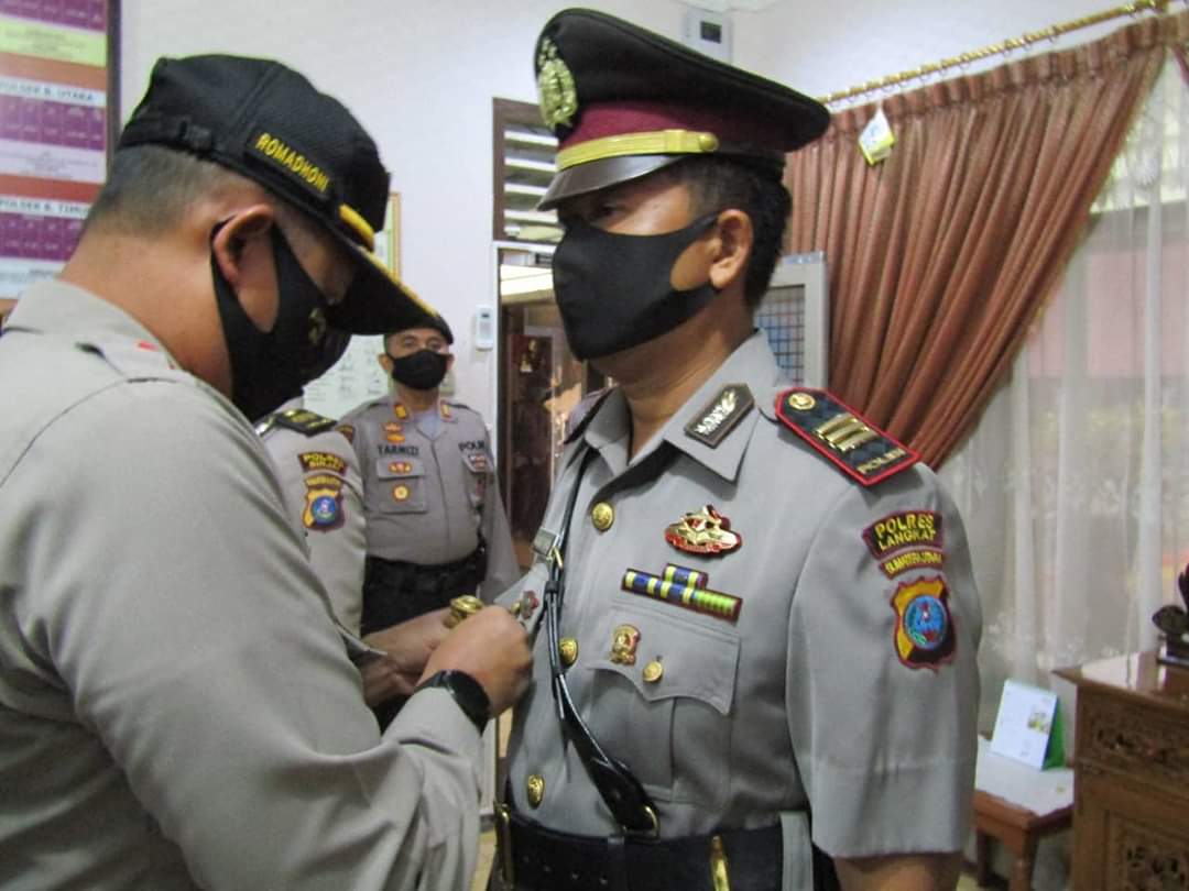 Kapolres Binjai Pimpin Sertijab Kapolsek dan Kasat Reskrim