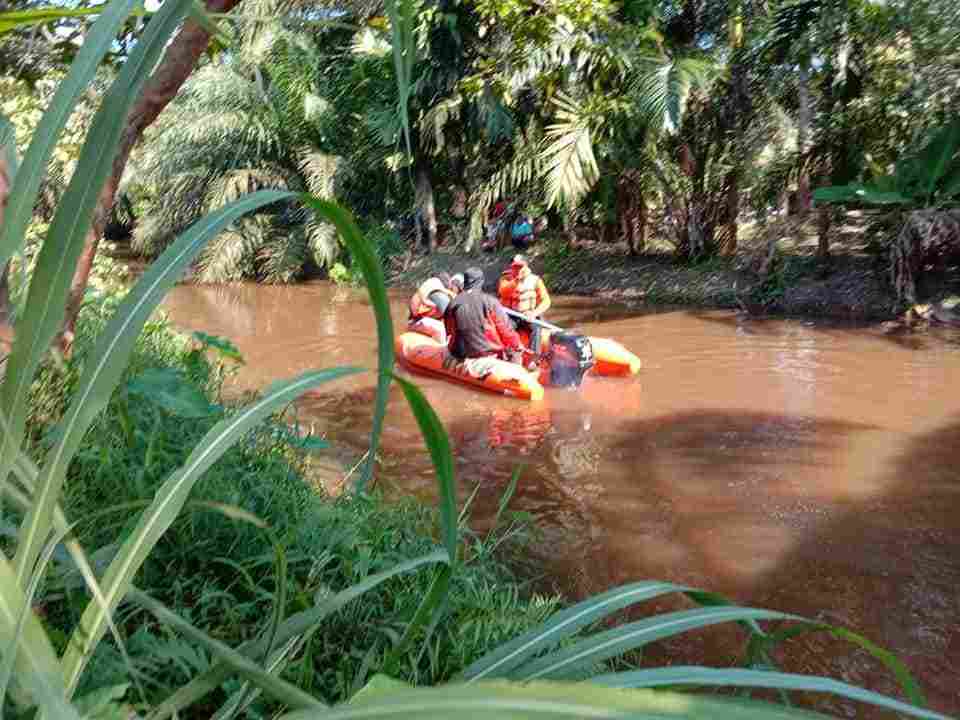BPBD Labura TNI-POLRI dan Warga Lakukan Pencarian Korban Penyerangan Buaya di Simangalam Labura