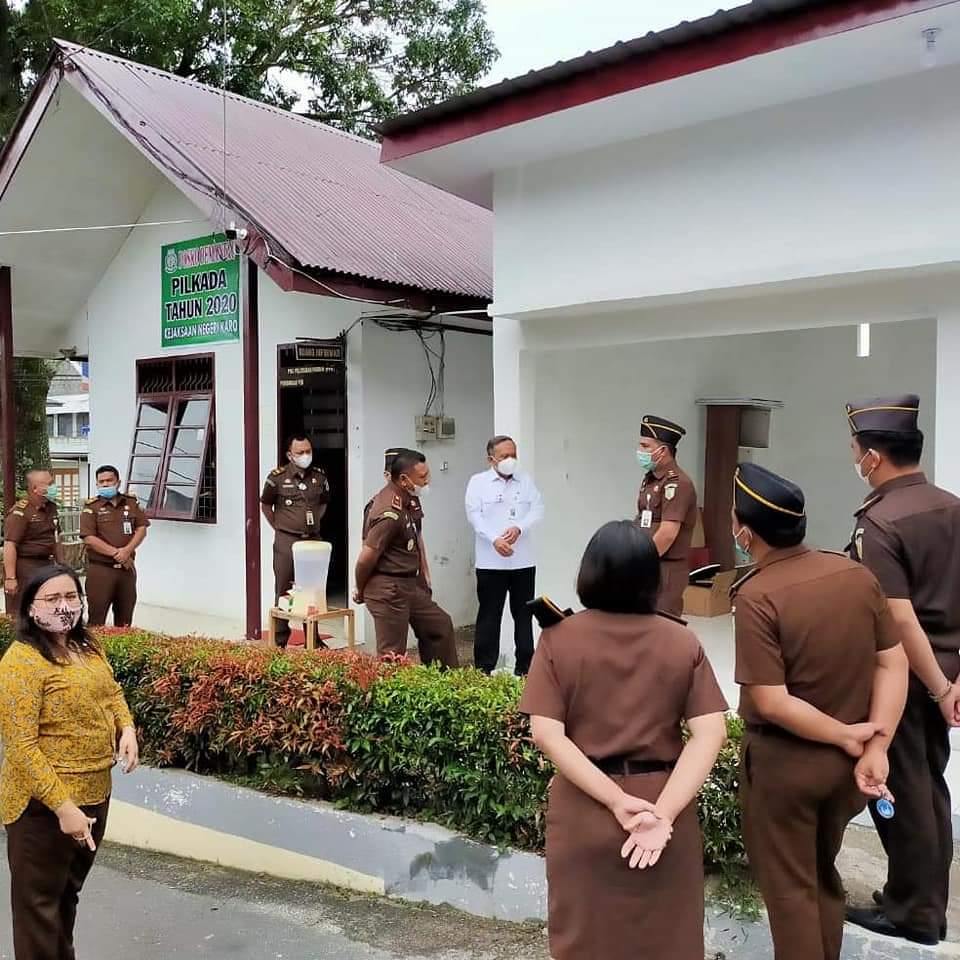 Tim Monev Kejati Sumut Tinjau Persiapan Pos Pemantau Pilkada Karo