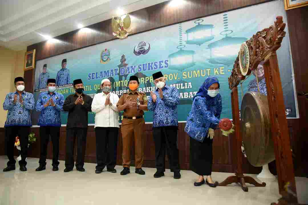 Buka MTQ Korpri Sumut Sabrina Harapkan Sumut Juara di Tingkat Nasional