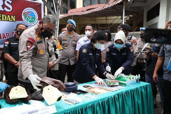 Dihadapan Wartawan, Kapolda Sumut Paparkan Pengungkapan Kasus Narkoba 26.9 Kg 
