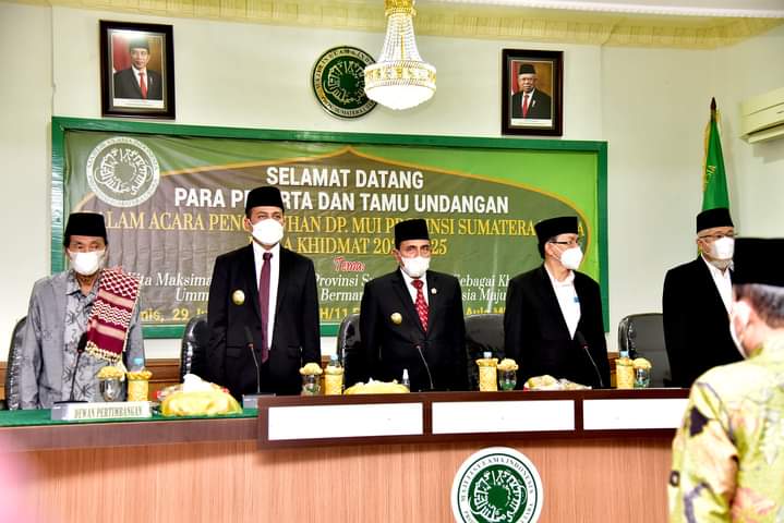 Pengukuhan DP MUI Sumut, Edy Rahmayadi Meminta Ulama Tidak Sungkan Beri Saran dan Masukan