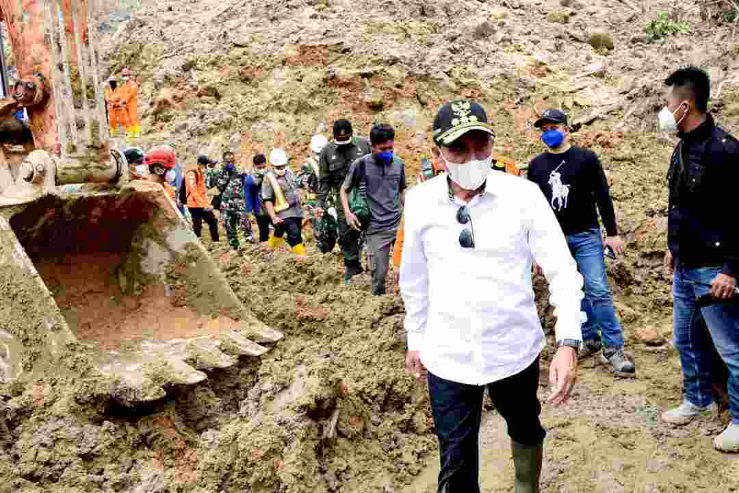 Tinjau Lokasi Longsor di Kawasan PLTA Batangtoru, Ini Kata Gubernur Sumut Evakuasi Korban