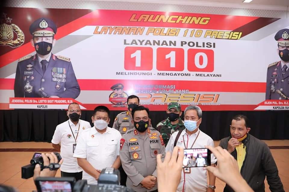 Kapolda Sumut Launching Panggilan Darurat 110 Untuk Masyarakat