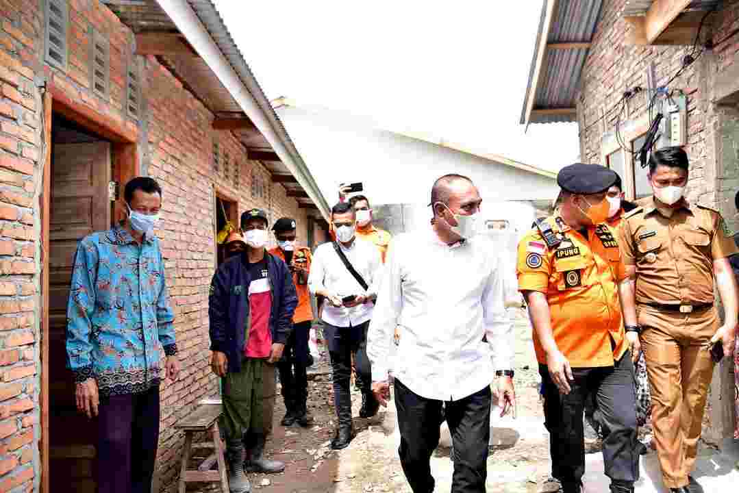 Korban Kebakaran Segera Tempati Rumah Baru, Gubsu : Pembangunan Hampir Rampung