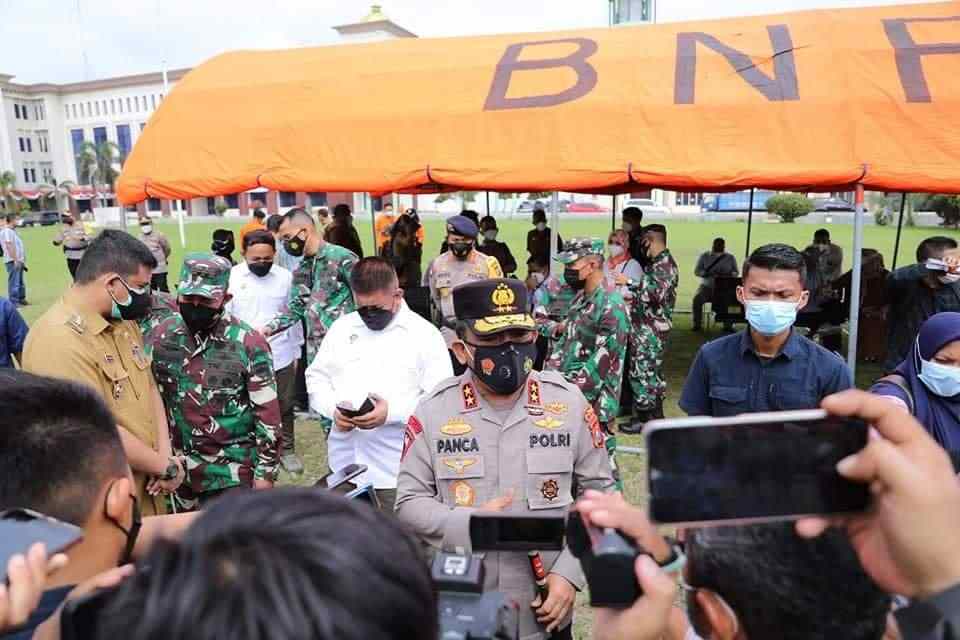 Kapolda Sumut Hadiri Pembukaan dan Peresmian Isolasi Terpusat di Asrama Haji Medan