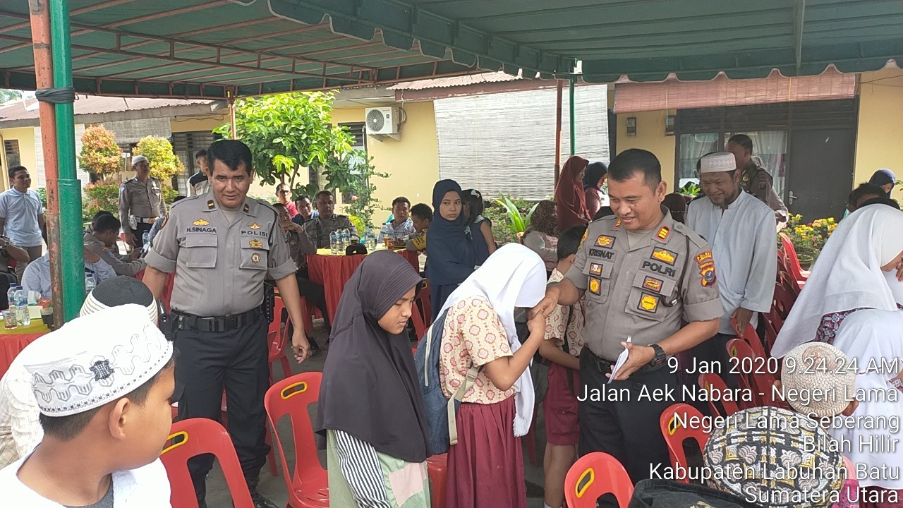 Naik Pangkat AKP Krisnat Indratno Santuni Anak Yatim