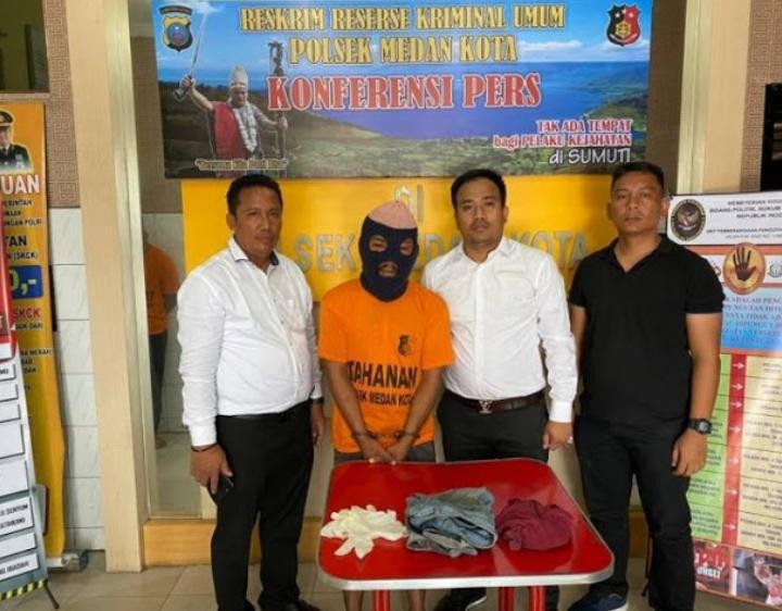 Unit Reskrim Polsek Medan Kota Berhasil Meringkus Pencuri Handphone