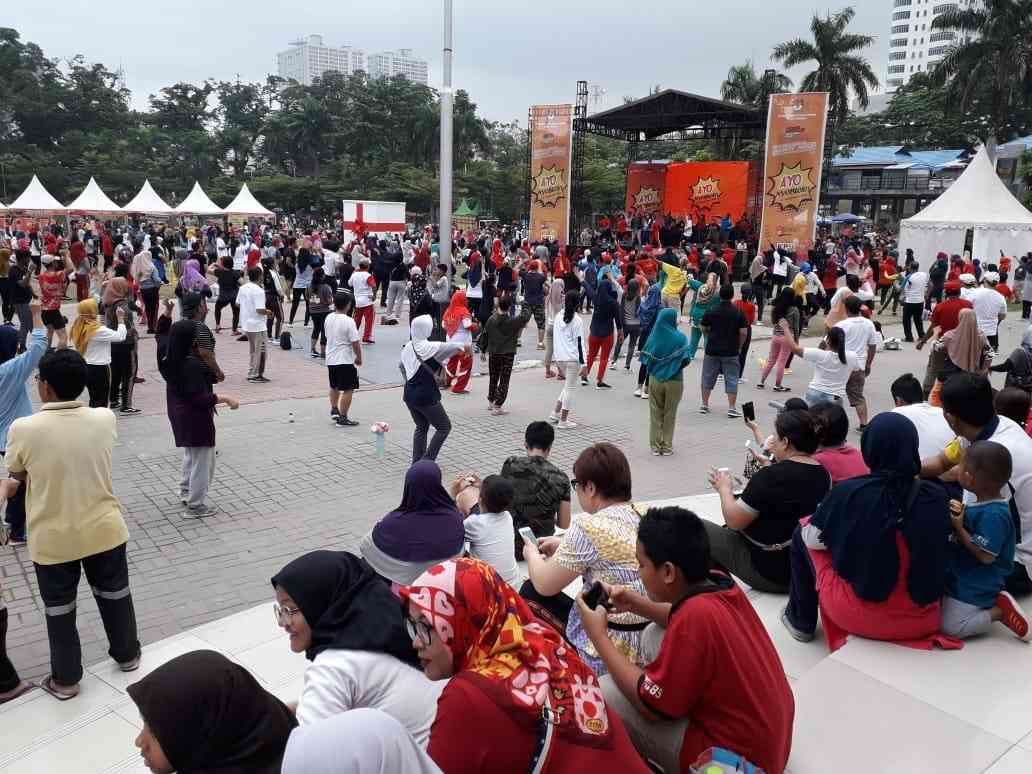 Ribuan Warga Medan Ikuti Senam Launching Maskot & Jingle Pilkada Medan 2020