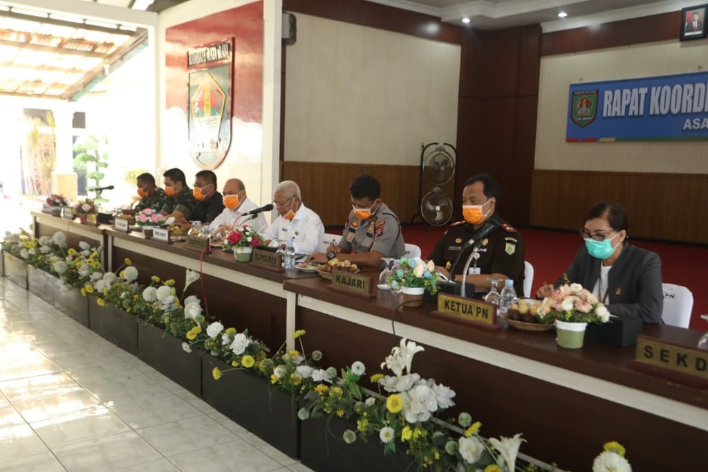 Pemkab Asahan Gelar Rapat Koordinasi Penanganan Covid - 19