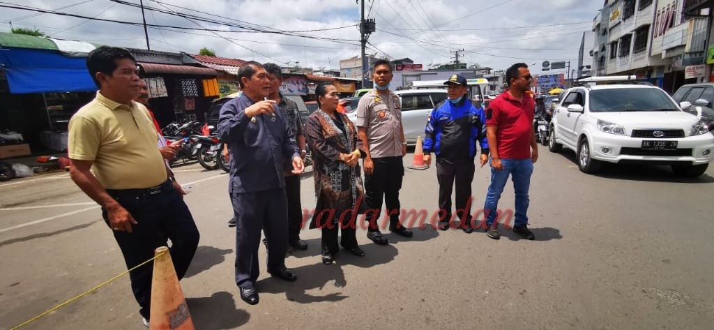 Bupati Karo, Ketua DPRD dan Kapolres Sidak Pusat Pasar Kabanjahe 