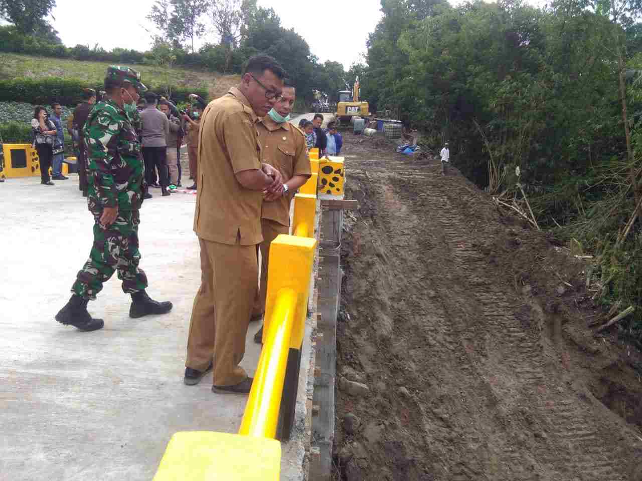 PUPR Akan Bangun Bronjong TMMD Jembatan Merah Putih Kacaribu Kabanjahe
