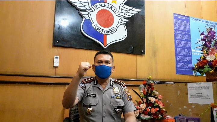 Wadirlantas Polda Sumut Ajak Masyarakat Tetap Jaga Jarak dalam Peringatan Bulan Puasa