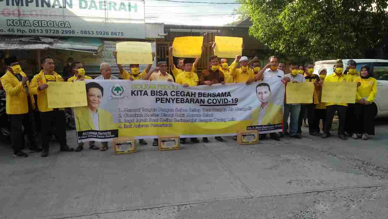 Wagub Sumut Berikan Bantuan kepada Pengurus Golkar Sibolga
