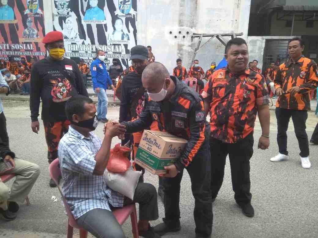 Peduli Covid-19, MPC Pemuda Pancasila Bagikan  Seribu Paket Sembako