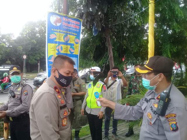 Wakapolda Sumut Cek Pos Pam X Operasi Ketupat Toba di Jalan Gatot Subroto