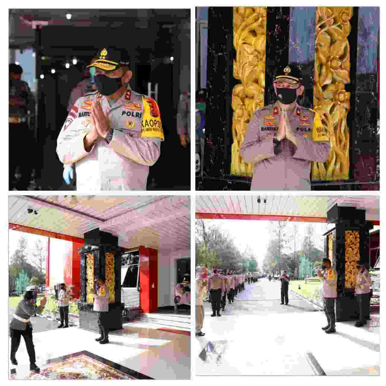 Halal Bi Halal Polda Sumut Terapkan Sosial Distancing 