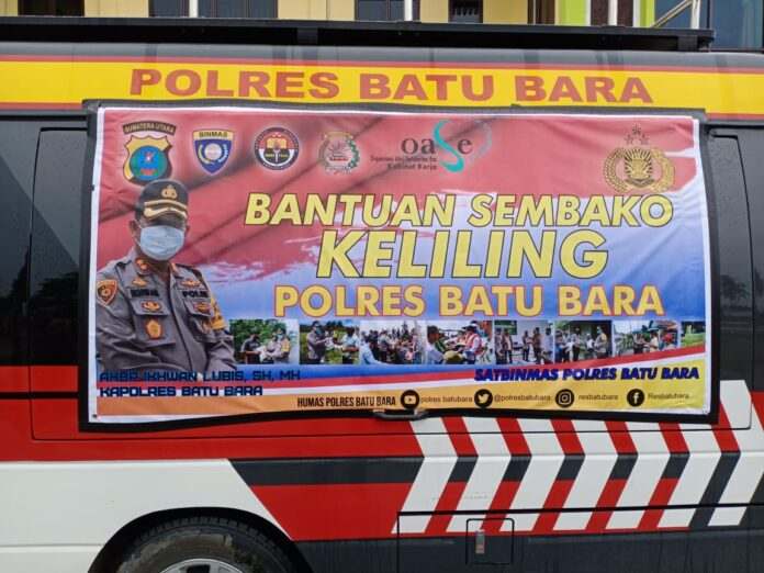Polres Batubara Salurkan 4,5 Ton Beras Bantuan dari Kapolri