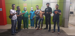 Polisi Tembak Kaki Penjambret Handphone dan Temukan Sabu Ditangan Tersangka